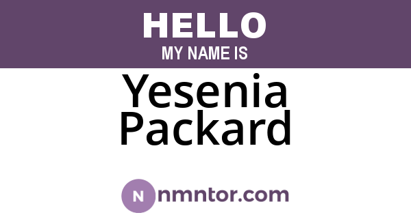 Yesenia Packard