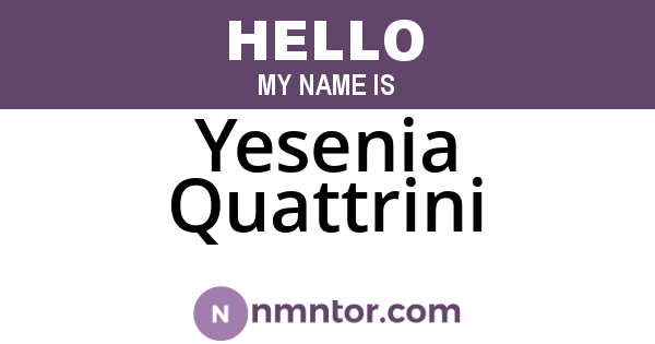Yesenia Quattrini