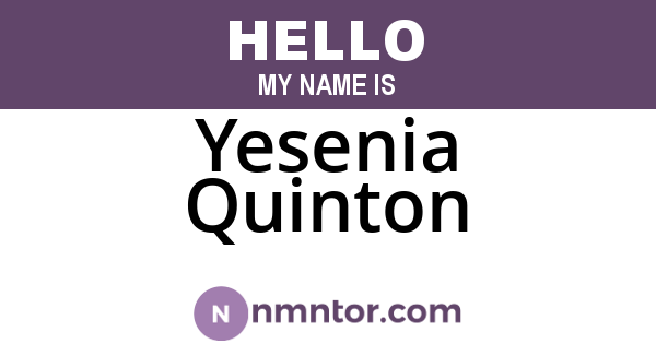 Yesenia Quinton