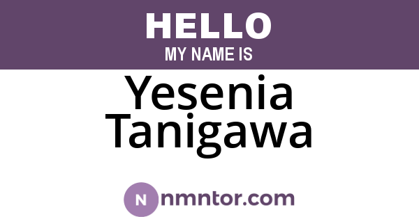 Yesenia Tanigawa