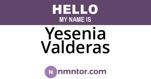 Yesenia Valderas