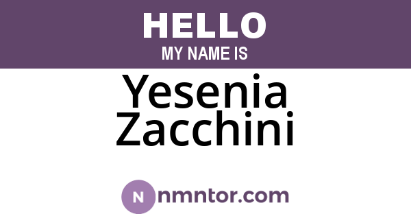 Yesenia Zacchini