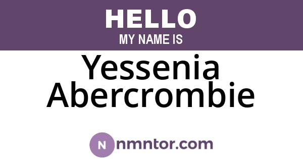 Yessenia Abercrombie