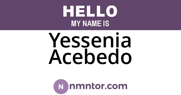 Yessenia Acebedo
