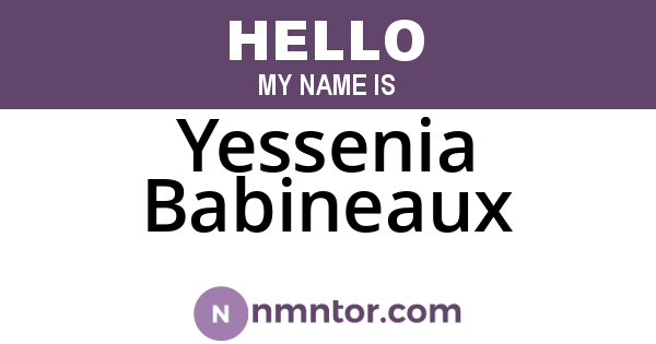 Yessenia Babineaux