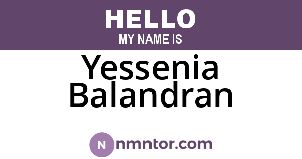 Yessenia Balandran