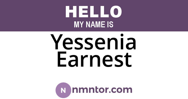 Yessenia Earnest