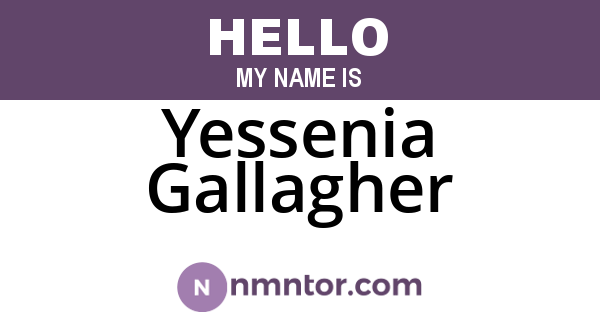 Yessenia Gallagher