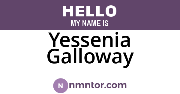 Yessenia Galloway