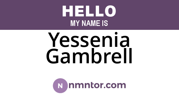 Yessenia Gambrell