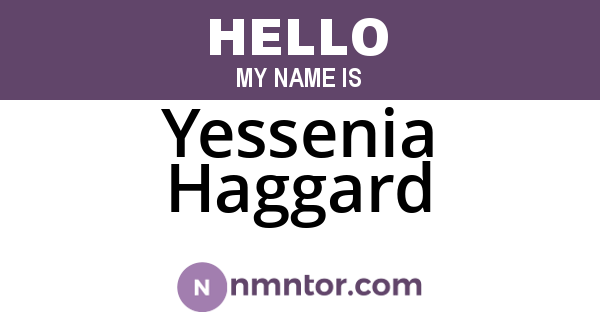 Yessenia Haggard