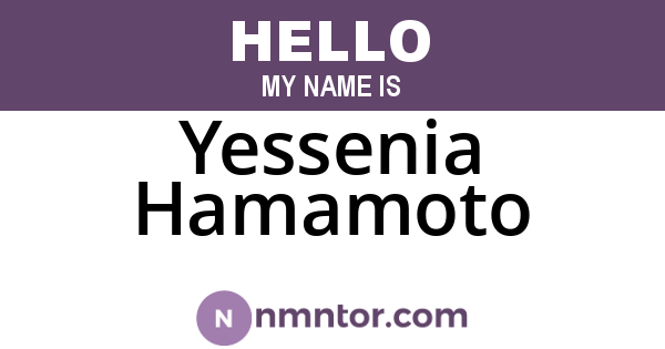 Yessenia Hamamoto