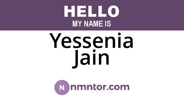 Yessenia Jain