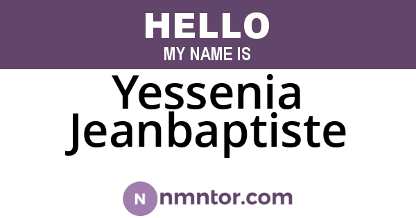 Yessenia Jeanbaptiste