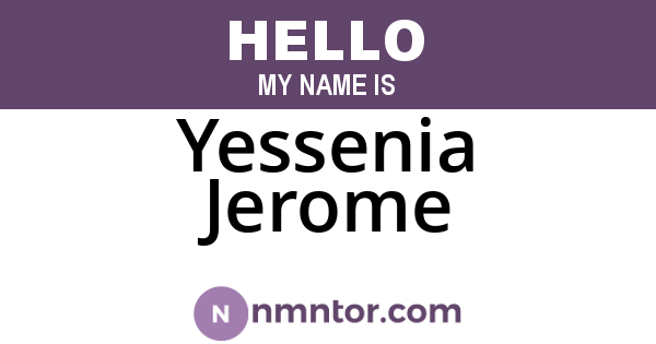 Yessenia Jerome