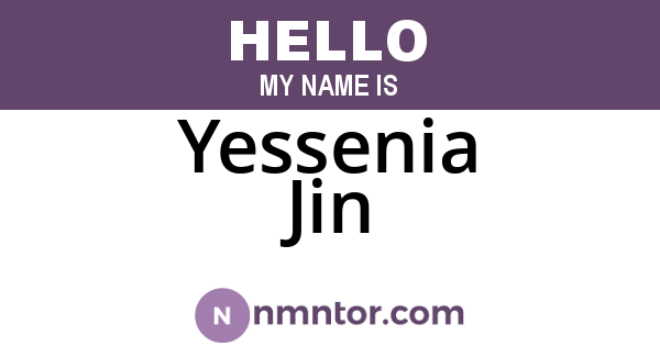 Yessenia Jin