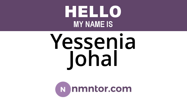 Yessenia Johal