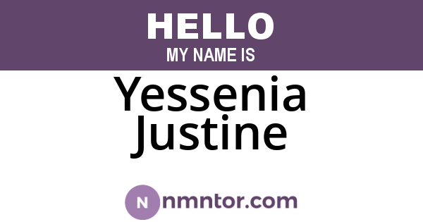 Yessenia Justine