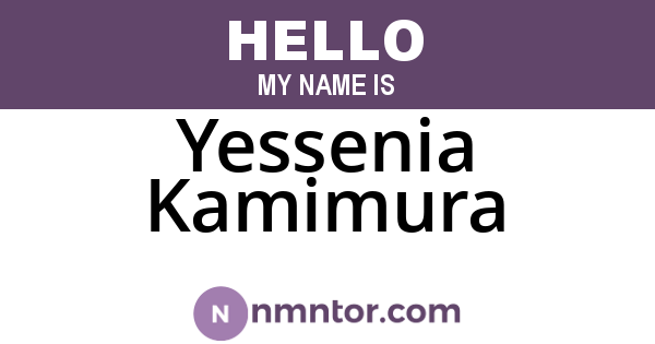 Yessenia Kamimura