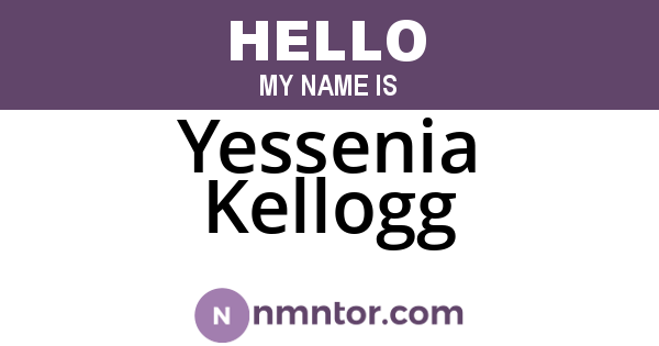 Yessenia Kellogg