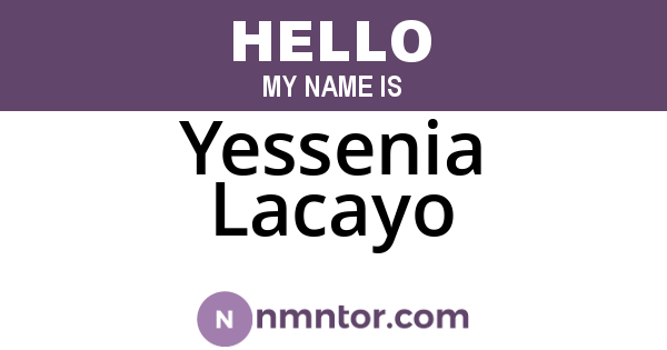 Yessenia Lacayo