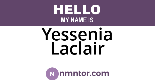 Yessenia Laclair