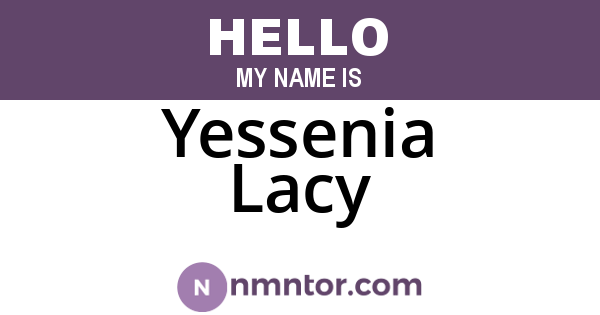 Yessenia Lacy