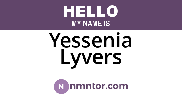 Yessenia Lyvers