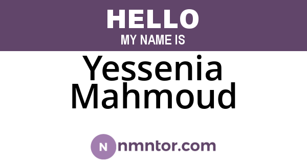 Yessenia Mahmoud