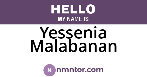 Yessenia Malabanan