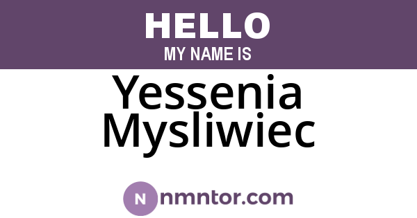 Yessenia Mysliwiec