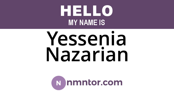 Yessenia Nazarian