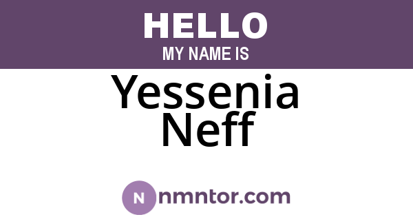 Yessenia Neff
