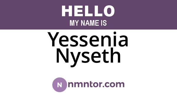 Yessenia Nyseth