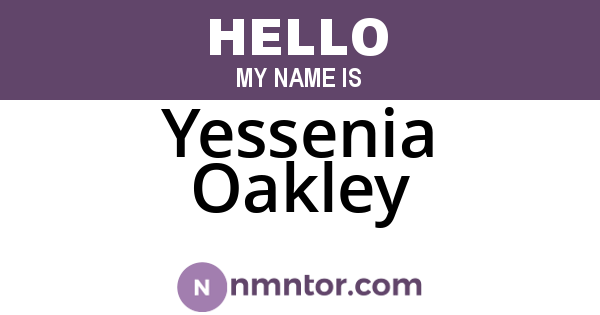 Yessenia Oakley