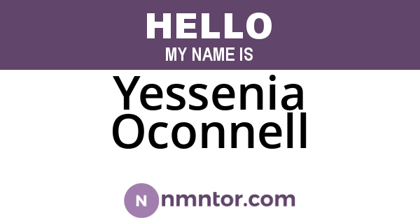 Yessenia Oconnell