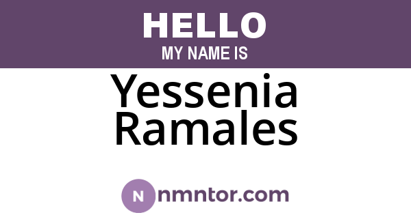 Yessenia Ramales