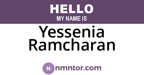 Yessenia Ramcharan