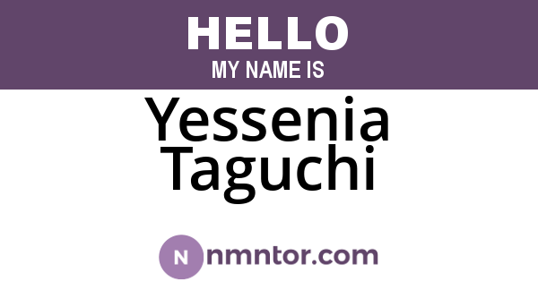 Yessenia Taguchi