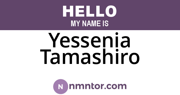 Yessenia Tamashiro