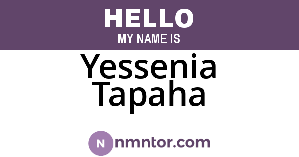 Yessenia Tapaha