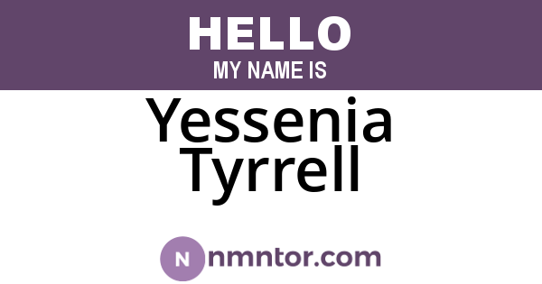 Yessenia Tyrrell