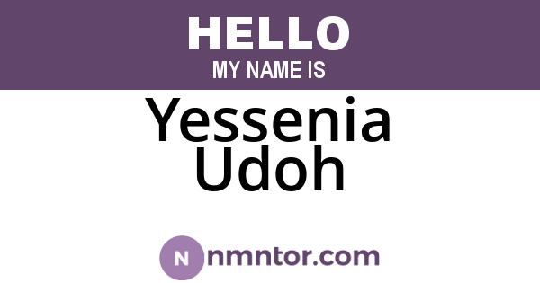 Yessenia Udoh