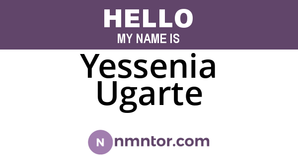 Yessenia Ugarte
