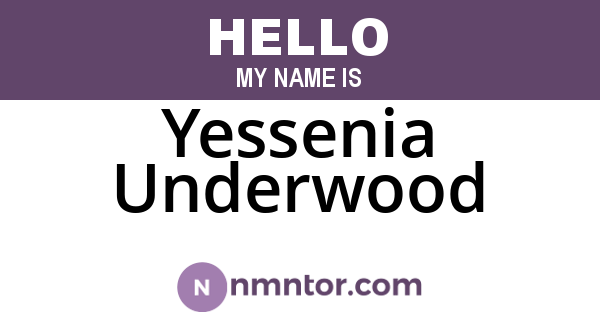 Yessenia Underwood