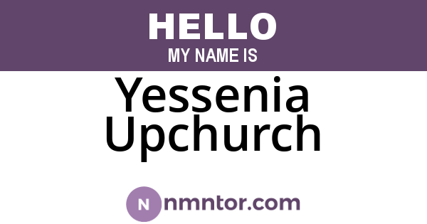 Yessenia Upchurch