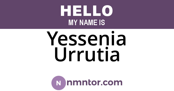 Yessenia Urrutia