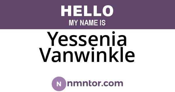 Yessenia Vanwinkle