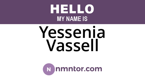Yessenia Vassell