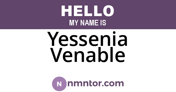 Yessenia Venable